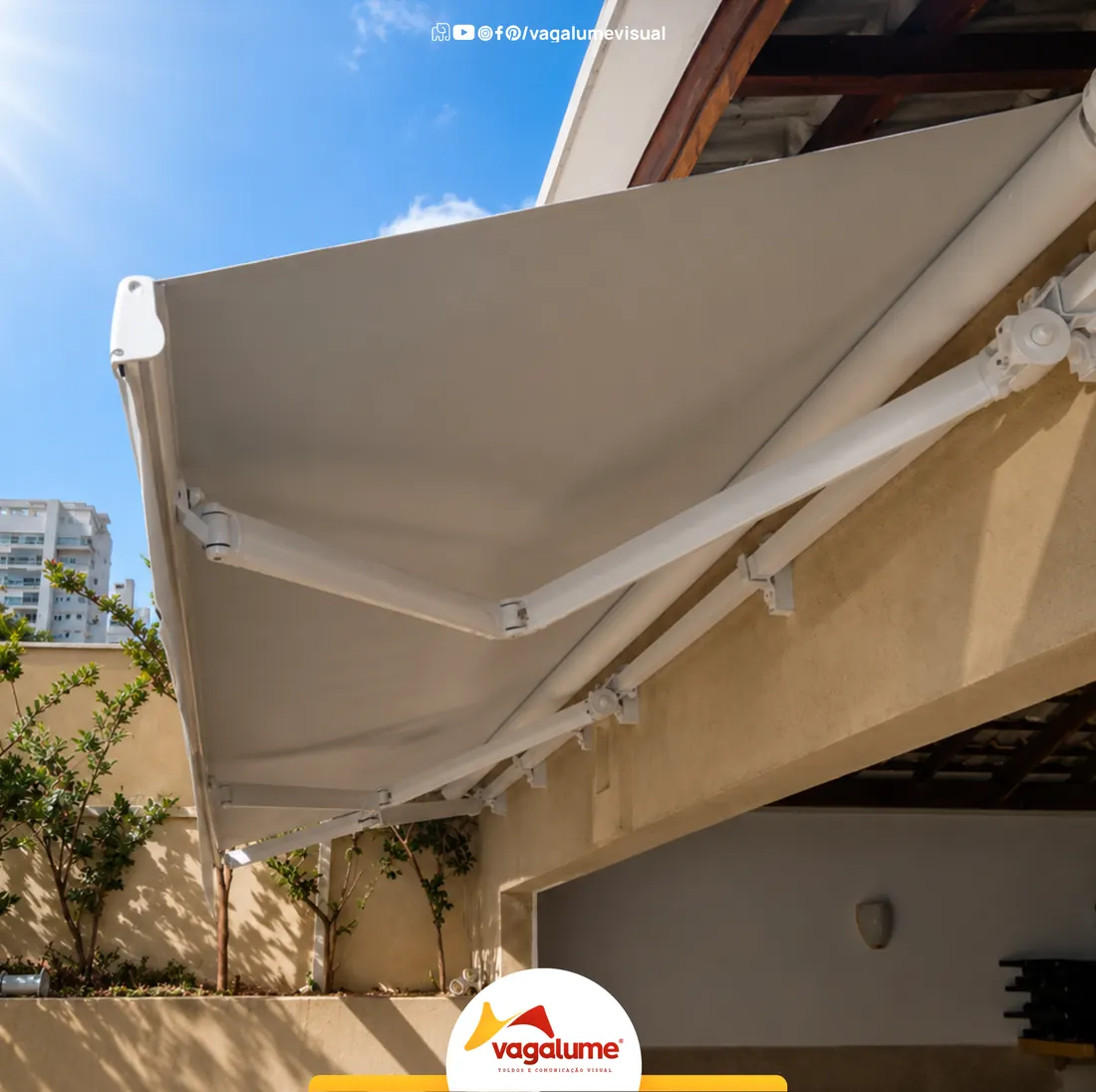 Toldo articulado Toldo articulado, obra entregue pela Vagalume em Sinop MT